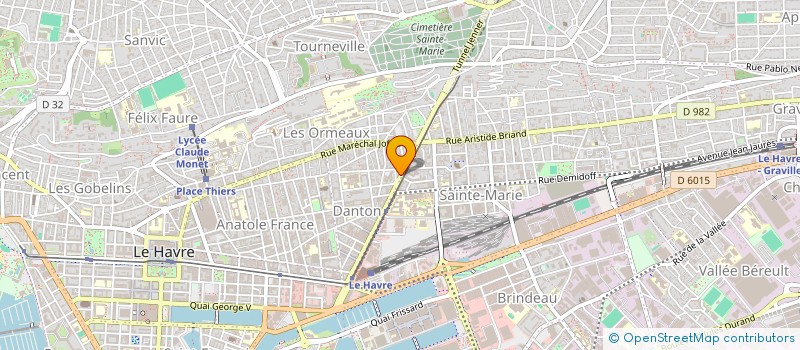 localisation de l'entreprise RIVIERE ET LELASSEUX à LE HAVRE