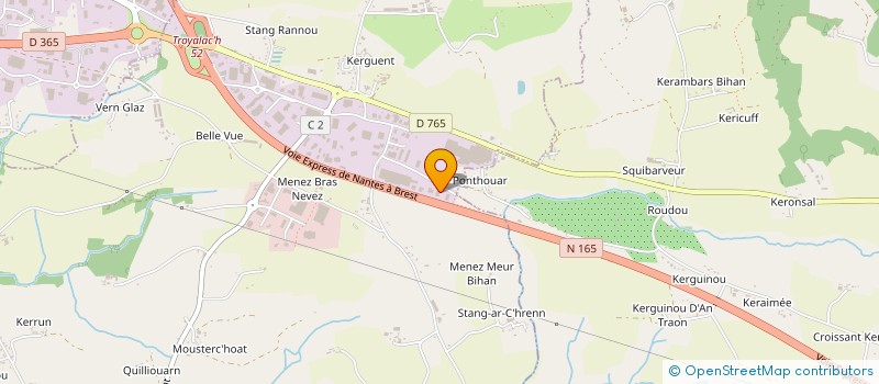 localisation de l'entreprise RIVIERE INVESTISSEMENT  SAINT-EVARZEC