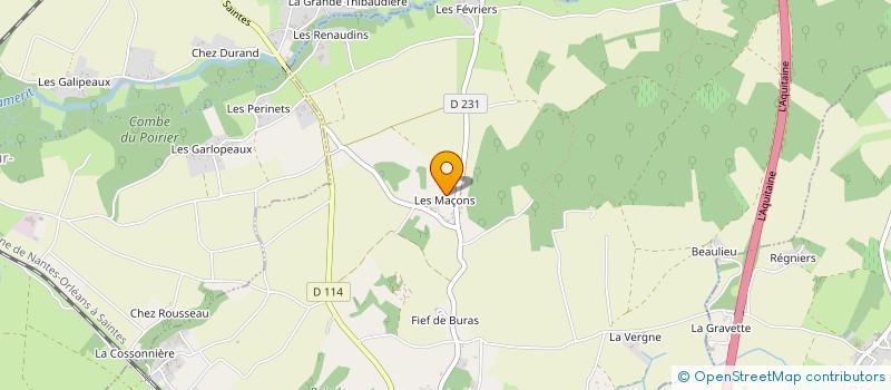 localisation de l'entreprise RIVIERE RENOULEAUD  TAILLEBOURG