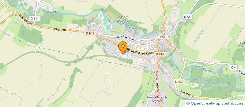 localisation de l'entreprise RIVIERE SUCREE  FREVENT