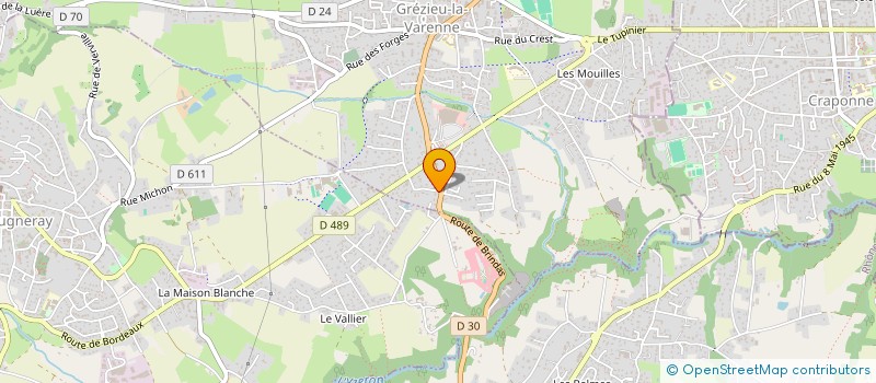 localisation de l'entreprise RIVIERE TR  GLEIZE