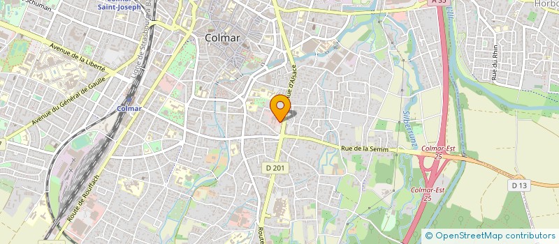 localisation de l'entreprise RIVIERES DE HAUTE-ALSACE à COLMAR