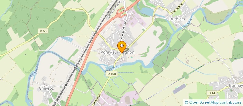 localisation de l'entreprise RIVIERES LES SENTINELLES DU RECHAUFFEMENT  VORAY-SUR-L'OGNON