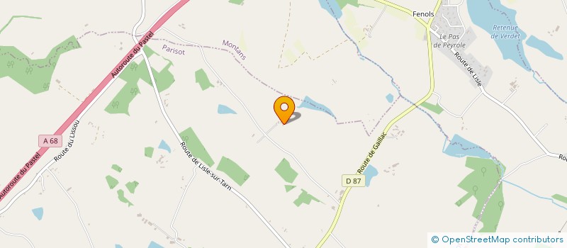 localisation de l'entreprise RIVIERES TP  PARISOT