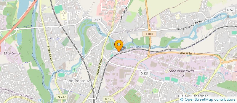 localisation de l'entreprise RIVIERES VIVANTES DE CHARENTE à GOND-PONTOUVRE