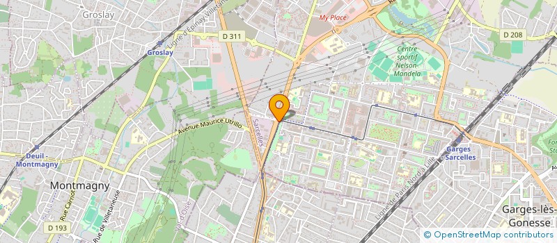 localisation de l'entreprise RIVKA 770 à SARCELLES