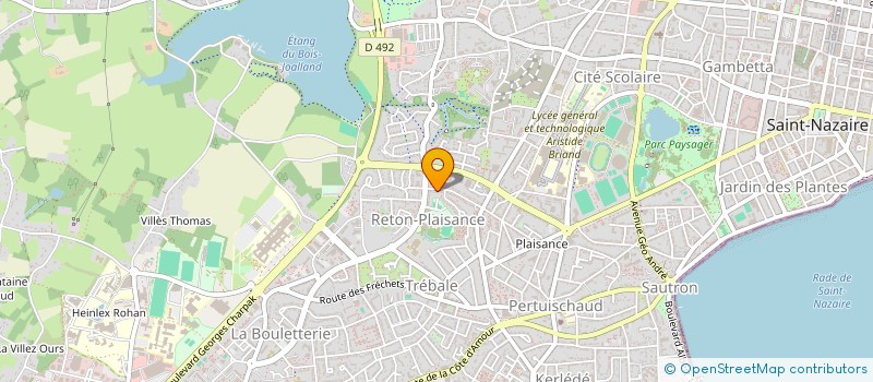 localisation de l'entreprise RIVOAL BAT  SAINT-NAZAIRE