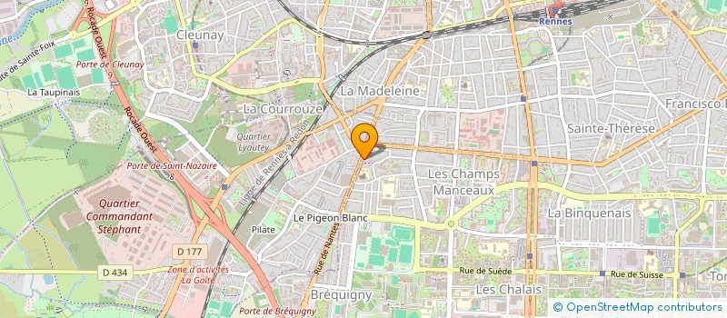 localisation de l'entreprise RIVOALLAN  RENNES