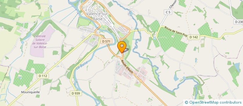 localisation de l'entreprise RIVOIRE AUTOS  VALENCE-SUR-BAISE