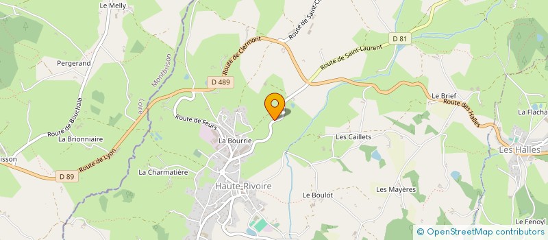 localisation de l'entreprise RIVOIRE PLOMBERIE  HAUTE-RIVOIRE