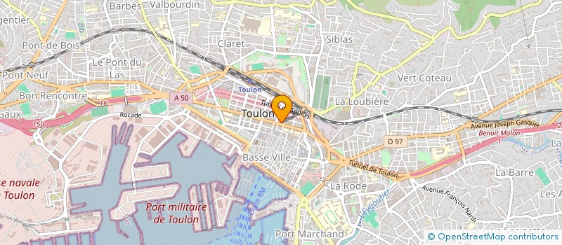 localisation de l'entreprise RIVOLET BRITSCH SIRI à TOULON