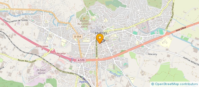 localisation de l'entreprise RIVOLI à HYERES