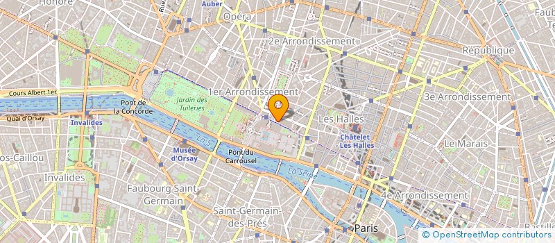 localisation de l'entreprise RIVOLI 1 à PARIS