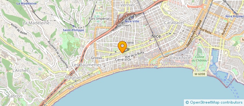 localisation de l'entreprise RIVOLI à NICE