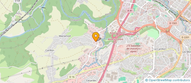 localisation de l'entreprise RIVOLI  CHAVANOD