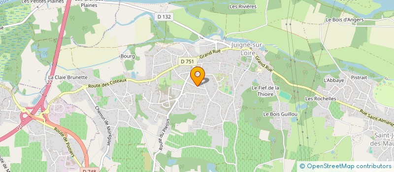 localisation de l'entreprise RIVOLI ANGERS  LES GARENNES SUR LOIRE