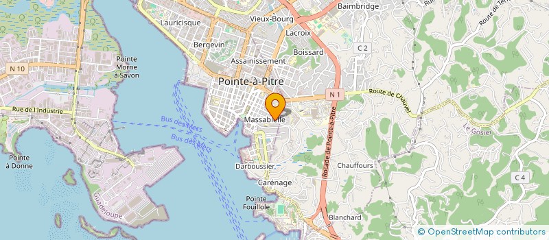 localisation de l'entreprise RIVOLI C 15  POINTE-A-PITRE