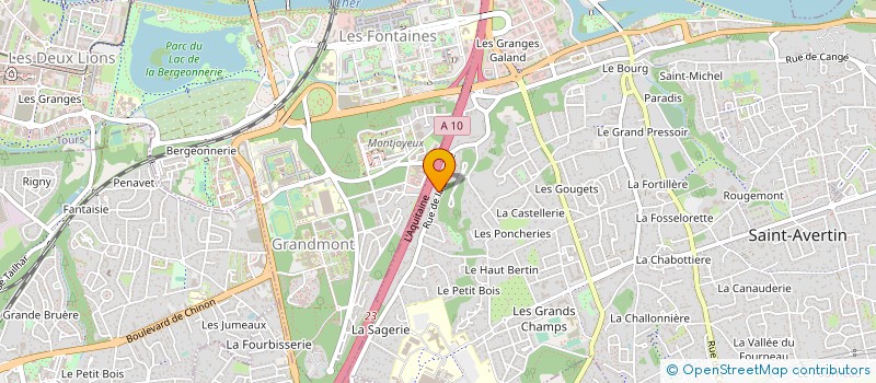 localisation de l'entreprise RIVOLI IMMOBILIER à SAINT-AVERTIN