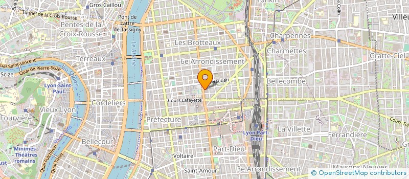 localisation de l'entreprise RIVOLIER MOUNIER GEOMETRES EXPERTS à LYON