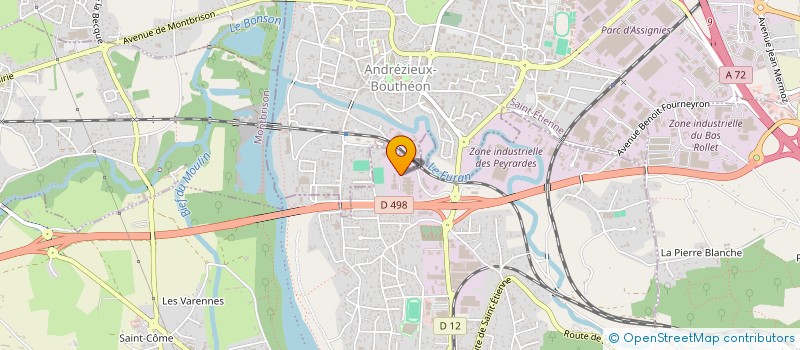 localisation de l'entreprise RIVOLIER PERE ET FS ARMURERIE  SAINT-JUST-SAINT-RAMBERT