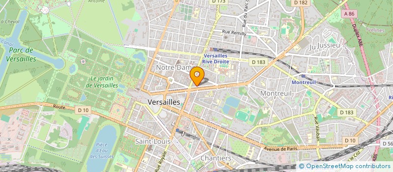 localisation de l'entreprise RIVOLION MERCURIUS à VERSAILLES
