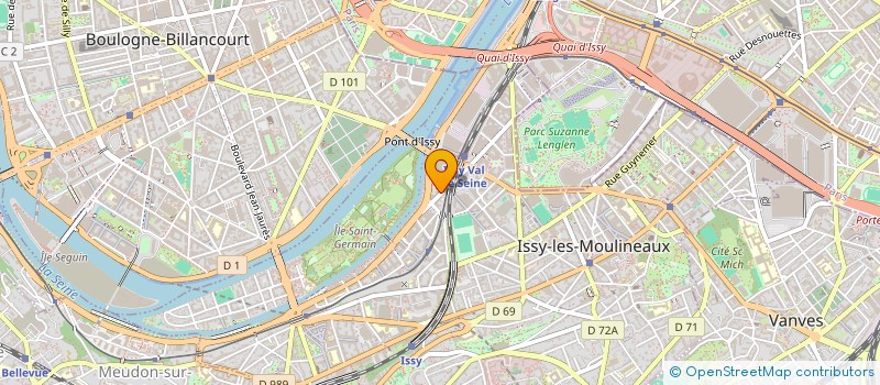 localisation de l'entreprise RIVOLTA à ISSY-LES-MOULINEAUX
