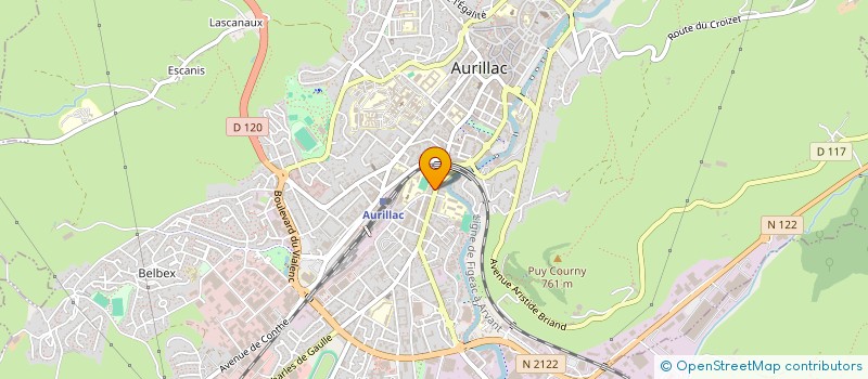 localisation de l'entreprise RIVOME à AURILLAC
