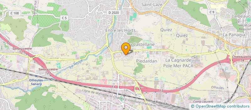 localisation de l'entreprise RIVOT  OLLIOULES