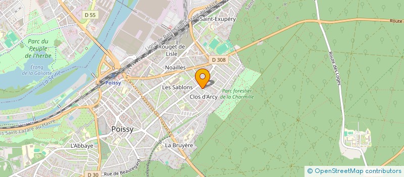 localisation de l'entreprise RIVTER  POISSY