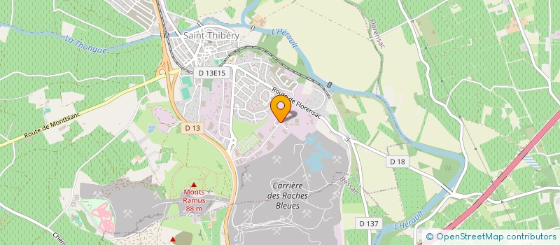 localisation de l'entreprise RIW-CONCEPT à SAINT-THIBERY
