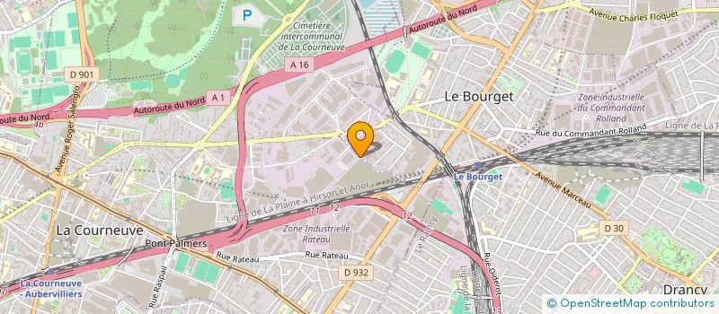 localisation de l'entreprise RIWA à LA COURNEUVE