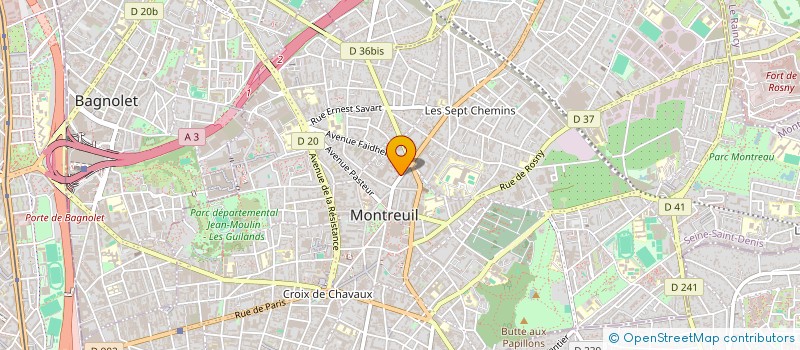 localisation de l'entreprise RIWEL BOULANGERIE à MONTREUIL