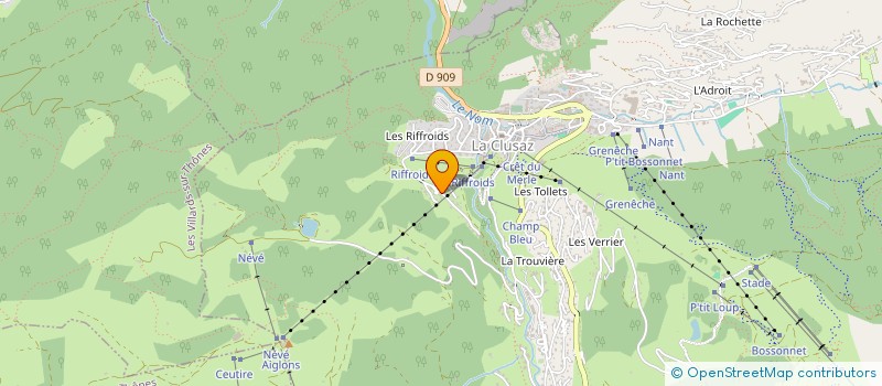 localisation de l'entreprise RIWU SUD à LA CLUSAZ