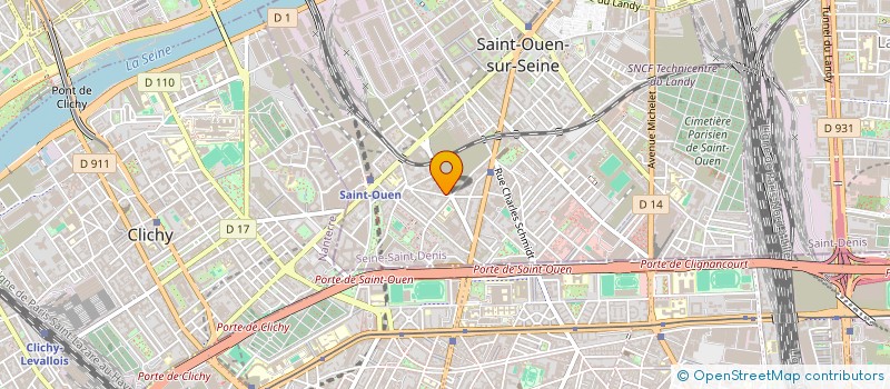 localisation de l'entreprise RIYALE NEGOCE-PARIS VIP à SAINT-OUEN-SUR-SEINE