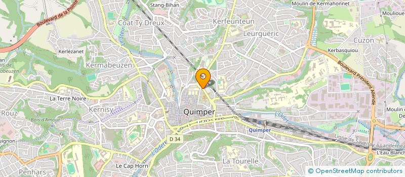 localisation de l'entreprise RIZ à QUIMPER