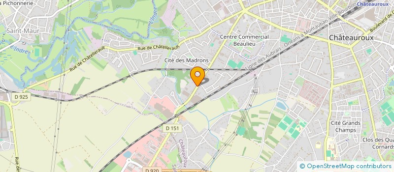 localisation de l'entreprise RIZA à CHATEAUROUX
