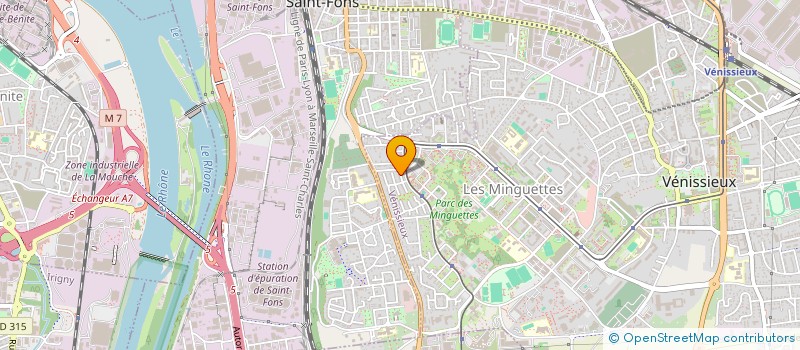 localisation de l'entreprise RIZE IMMOBILIER  VENISSIEUX