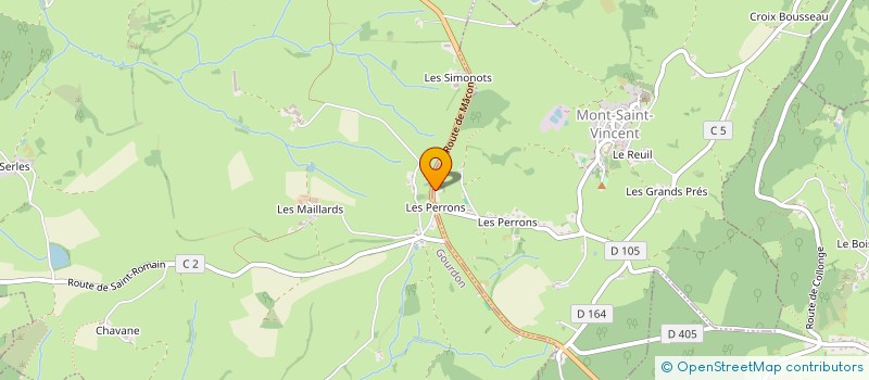 localisation de l'entreprise RIZET E & E  MONT-SAINT-VINCENT