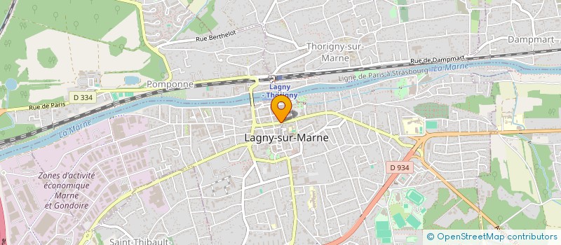 localisation de l'entreprise RIZKI BOUCHRA OPTIQUE à LAGNY-SUR-MARNE