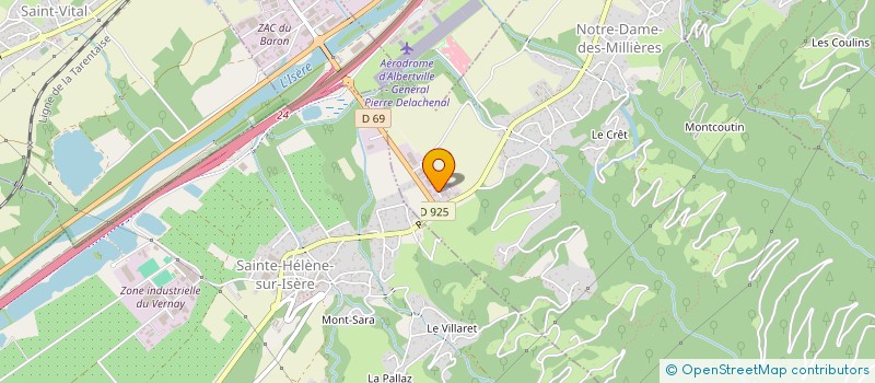 localisation de l'entreprise RIZZI CHARPENTE  NOTRE-DAME-DES-MILLIERES