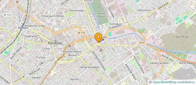 localisation de l'entreprise RIZZI RENOVATION  ROUBAIX