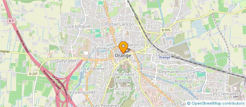 localisation de l'entreprise RIZZO  ORANGE