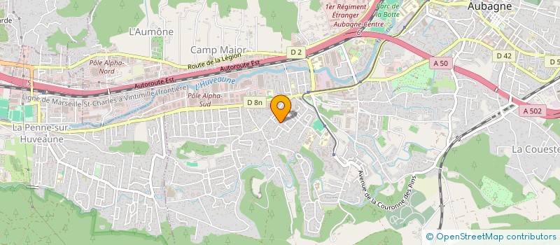 localisation de l'entreprise RIZZUTO  AUBAGNE