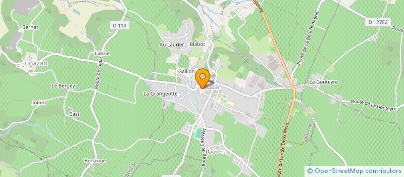 localisation de l'entreprise RJ AUTOMOBILE  RAUZAN