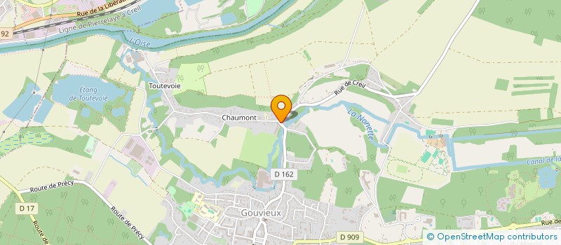 localisation de l'entreprise RJ BATIMENT  GOUVIEUX