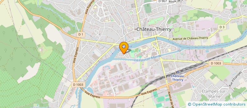 localisation de l'entreprise RJ CASTEL à CHATEAU THIERRY