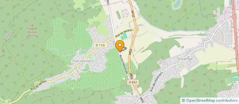 localisation de l'entreprise RJ CHAUFFAGE  PIERREVILLERS