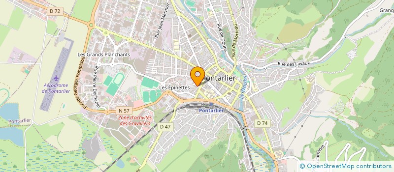 localisation de l'entreprise RJ CONCEPT à PONTARLIER