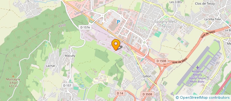 localisation de l'entreprise RJ CONCEPT  POISY