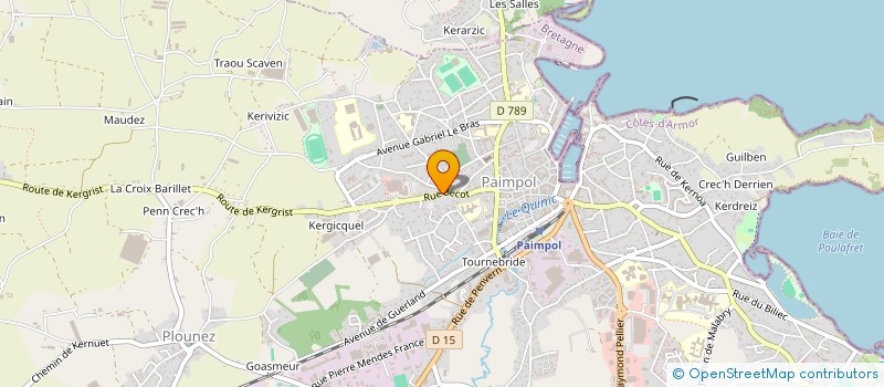 localisation de l'entreprise RJ CONCEPTION  PAIMPOL